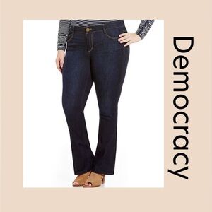 Democracy Women’s Mid Rise Bootcut Jeans Size 24W